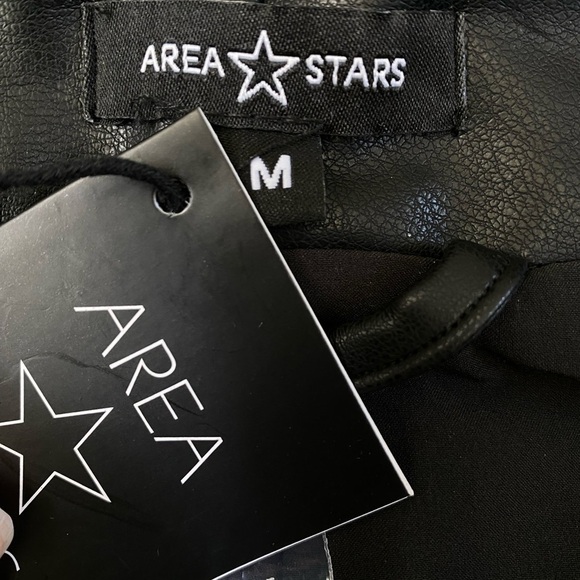 Area Stars Faux Leather Blazer Romper - Picture 9 of 16